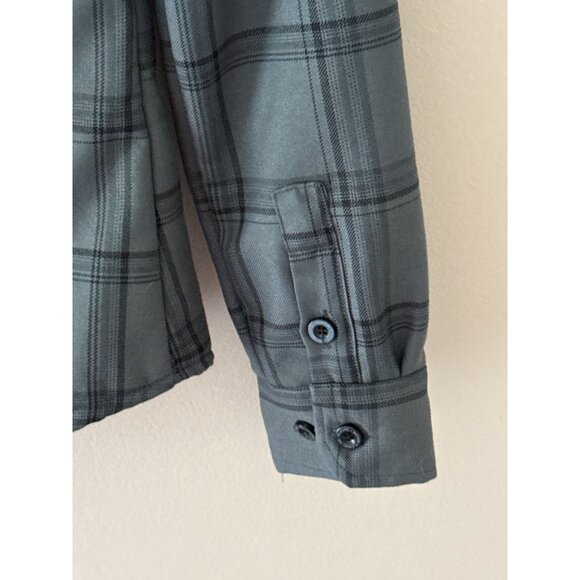 Dixxon Flannel Company Dakota Womens Jacket Snap Button Shacket Small Grey Plaid - Picture 4 of 8